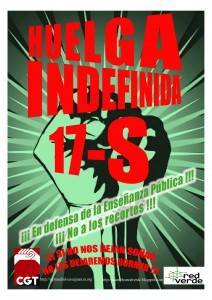 2012_Huelga Indefinida 17-S_Cartel A4