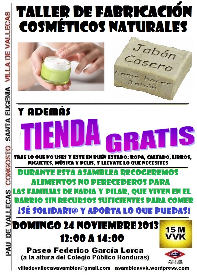 Cartel_Asamblea_DOMINGO_24 Noviembre2013+Tienda