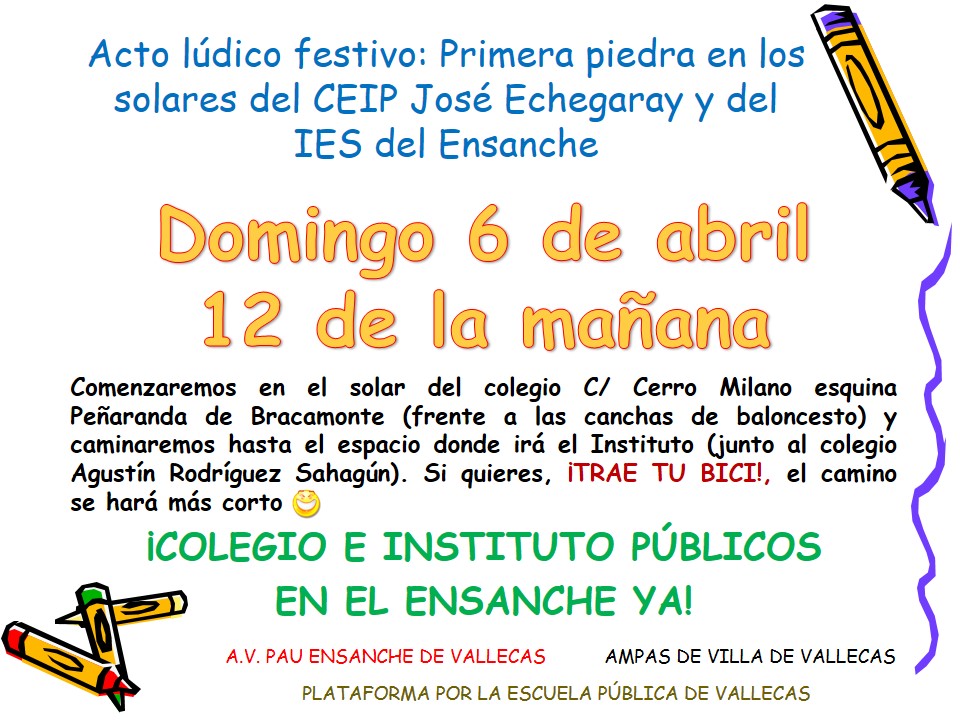 Cartel acción 6 abril 2014