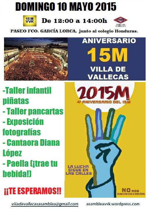 4º aniversario 15M