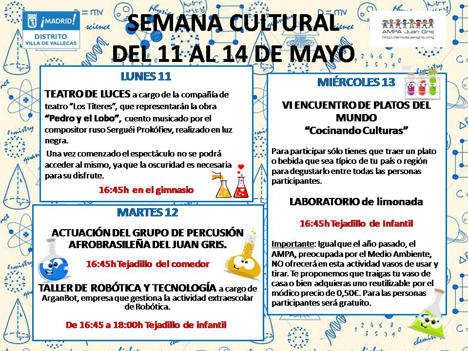 Semana cultural AMPA Juan Gris