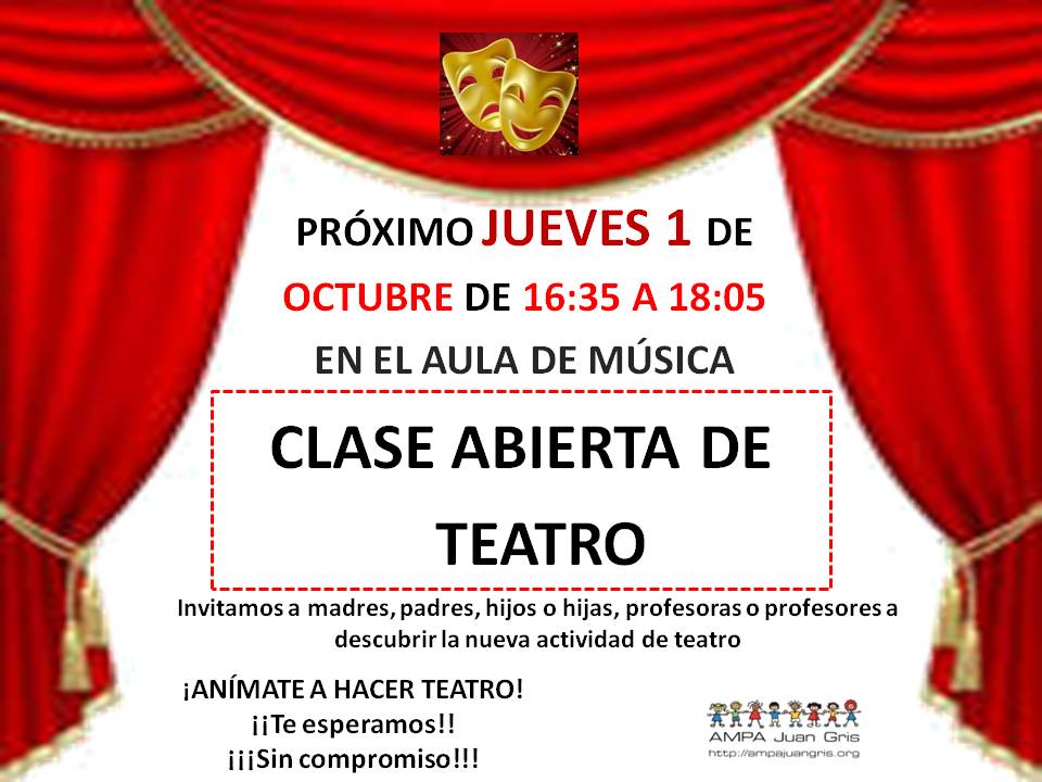 clase abierta teatro