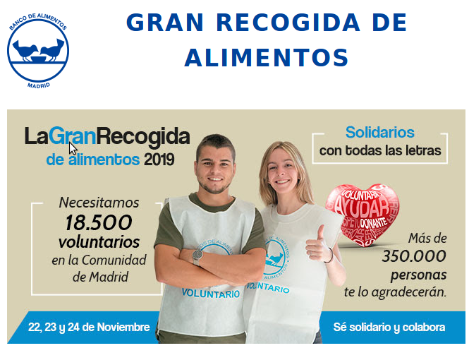 Gran recogida alimentos 2019